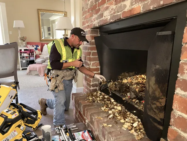 Safe screening installation by Stow Chimney Sweep in Stow, OH