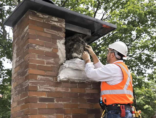 Humane removal of debris and animals by Stow Chimney Sweep in Stow, OH