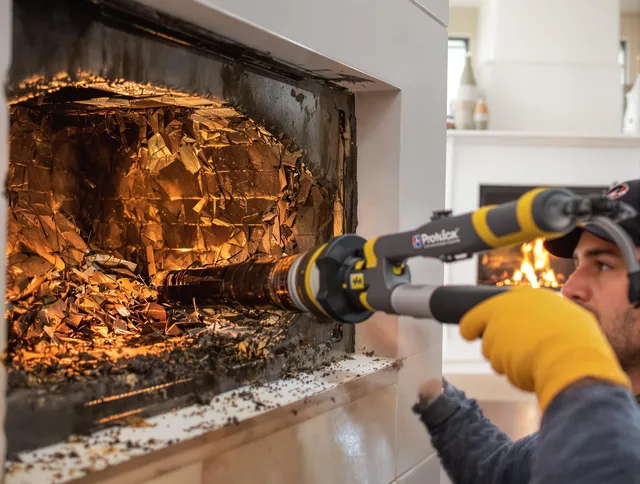 Professional chimney cleaning by Stow Chimney Sweep in Stow, OH