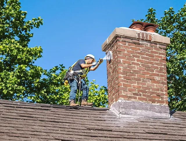 Stow Chimney Sweep performing an inspection with advanced tools in Stow, OH