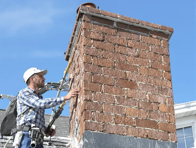 Brickwork for a chimney rebuild by Stow Chimney Sweep in Stow, OH