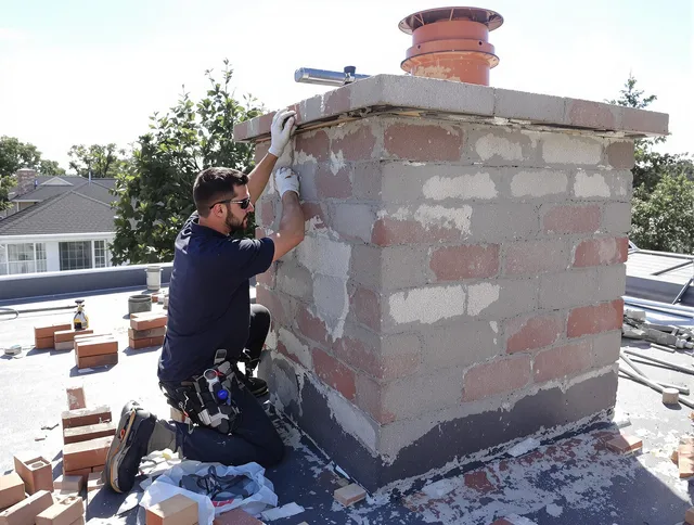 Advanced chimney repair process by Stow Chimney Sweep in Stow, OH
