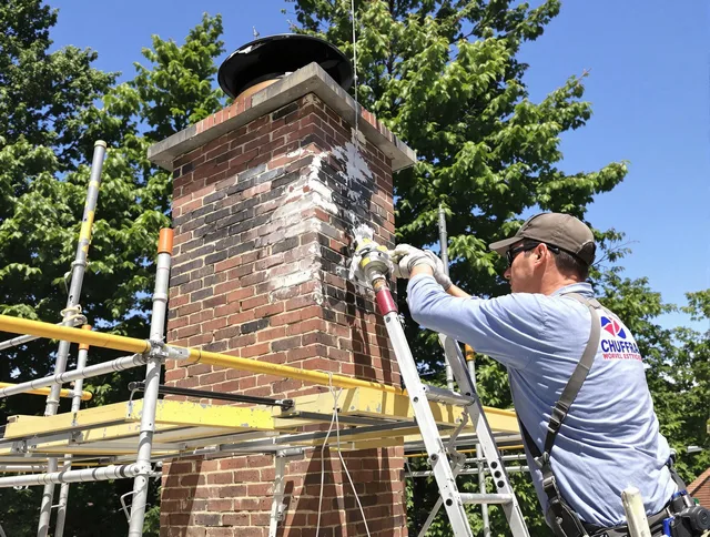 Structural chimney repair by Stow Chimney Sweep in Stow, OH