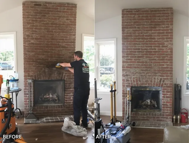Finished chimney sweeping service by Stow Chimney Sweep in Stow, OH
