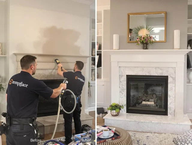 Professional soot removal by Stow Chimney Sweep team in Stow, OH